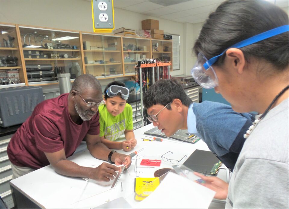 Advocate Nate Raynor works with students to help them enter top STEM competitions