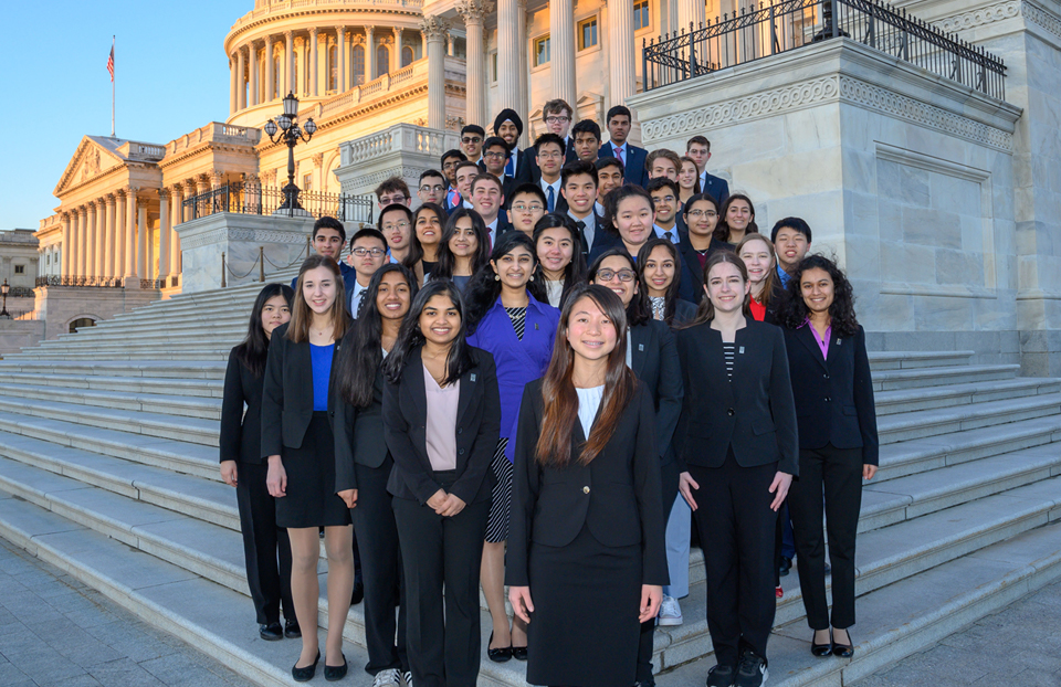 Science Talent Search 2019 Finalists, Washington DC Capitol steps