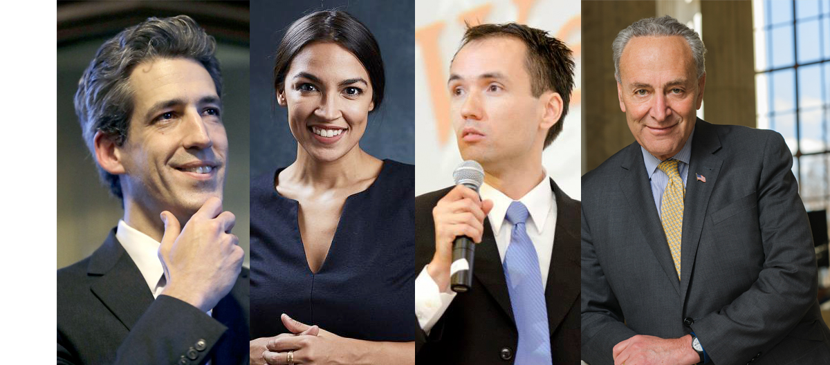 Daniel Biss，Alexandria Ocasio-Cortez，Robert Sarvis和Chuck Schumer都是进入政治的社会校友。