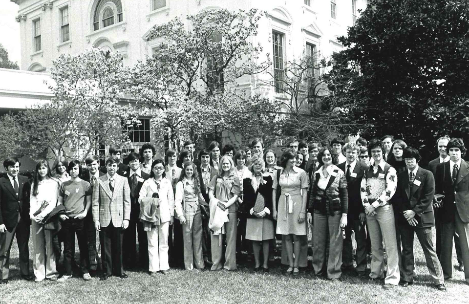 1976 Science Talent Search finalists at the White House.