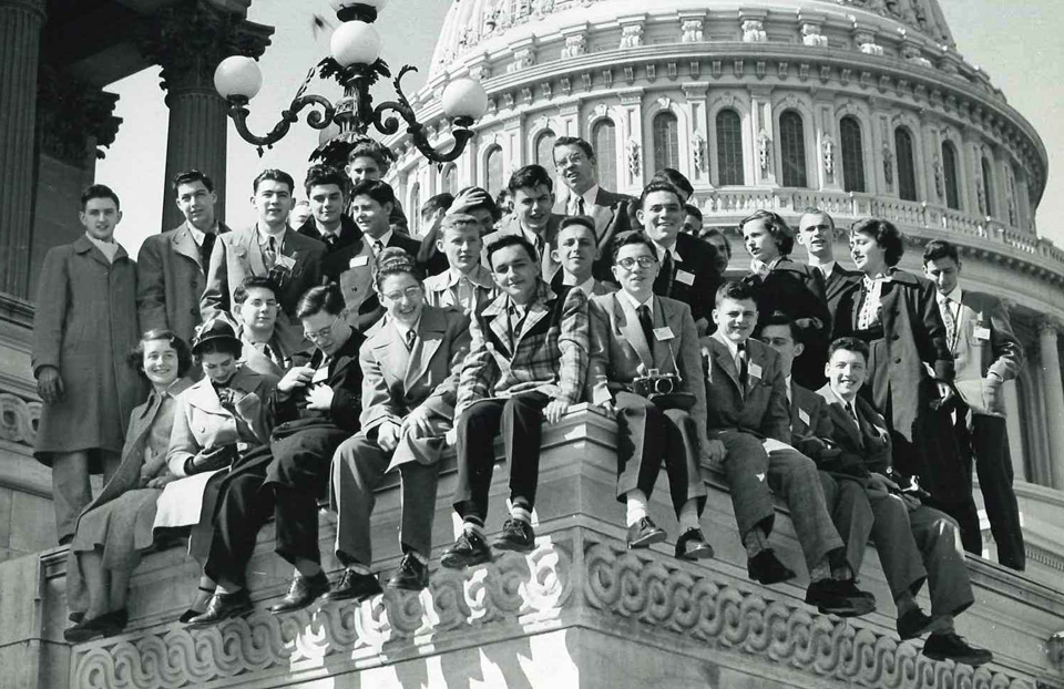 1950 Science Talent Search finalists at the Capitol. Westinghouse STS.