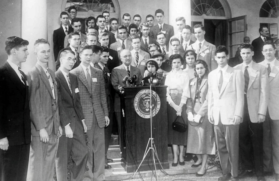 1952年科学人才搜索白宫杜鲁门总统的决赛选手