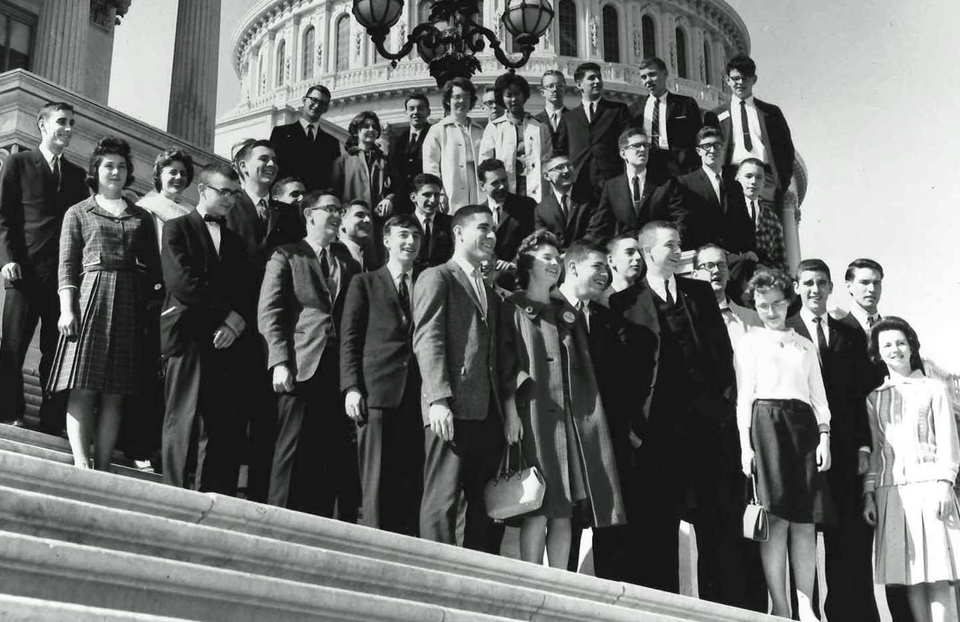 1963 Science Talent Search finalists at the Capitol