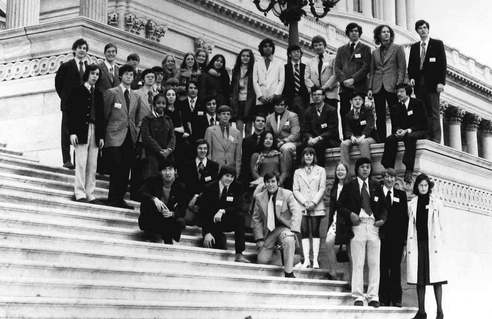 1973年，科学才艺大赛决赛在国会大厦举行。