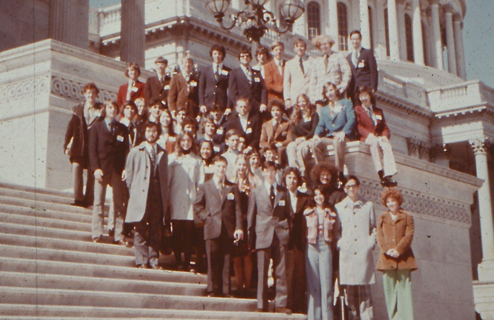 1974 Science Talent Search finalists at the Capitol.