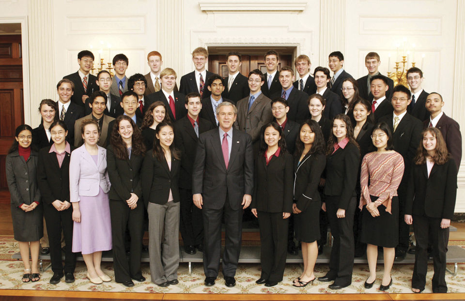Science Talent Search 2005 President George W Bush