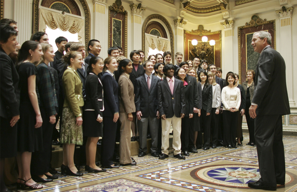 科学人才搜索2006年与乔治·瓦套总统