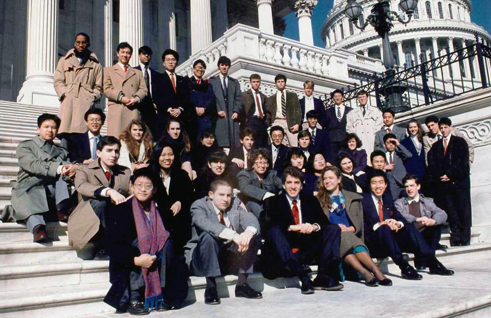 1990年科学人才搜索国会大厦的决赛选手。圣。Westinghouse。