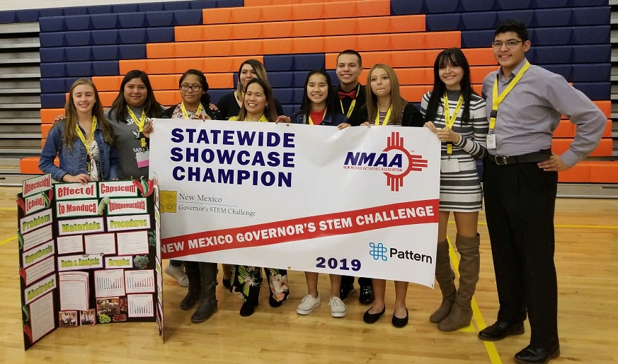 梅尔巴（Melba）的学生参加了首届新墨西哥州州长的STEM挑战，并赢得了州冠军。