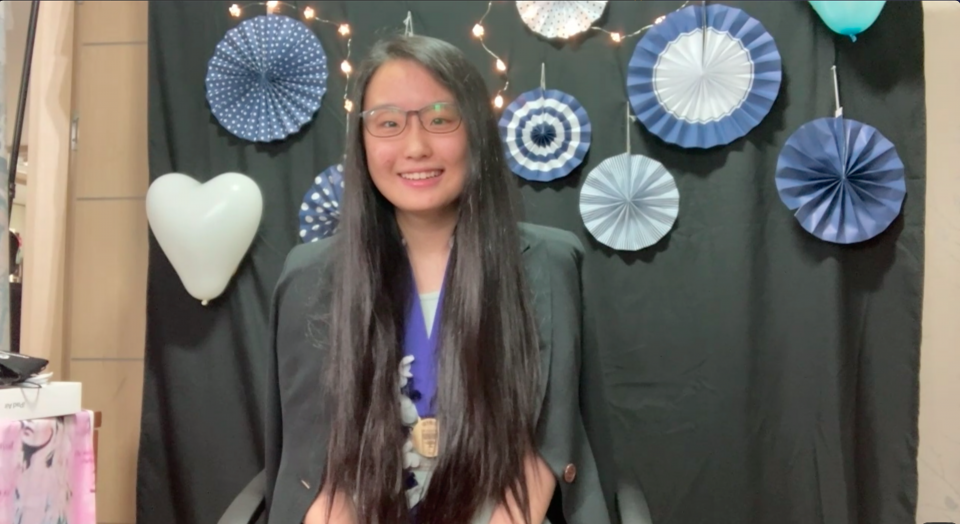 Photo of Yunseo Choi, the 1st place winner of the 2021 Science Talent Search