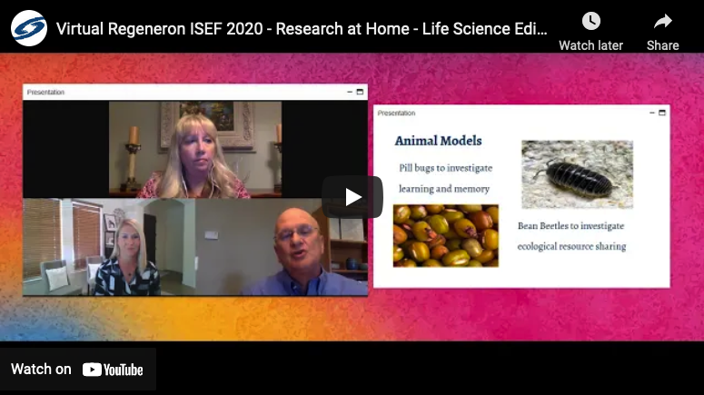 虚拟再生ISEF 2020:家庭研究-生命科学版