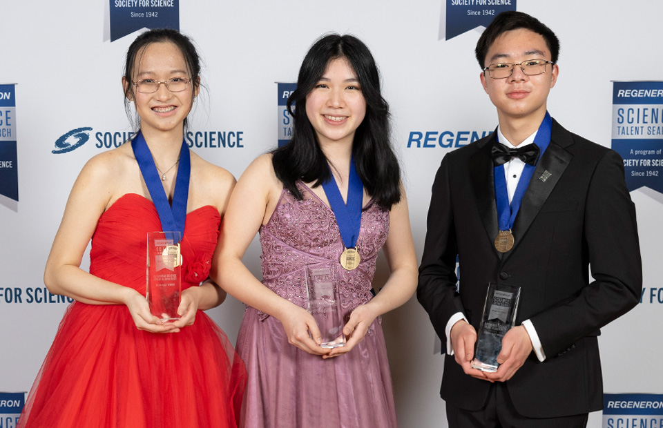2022 Regeneron Science Talent Search Top 3获奖者