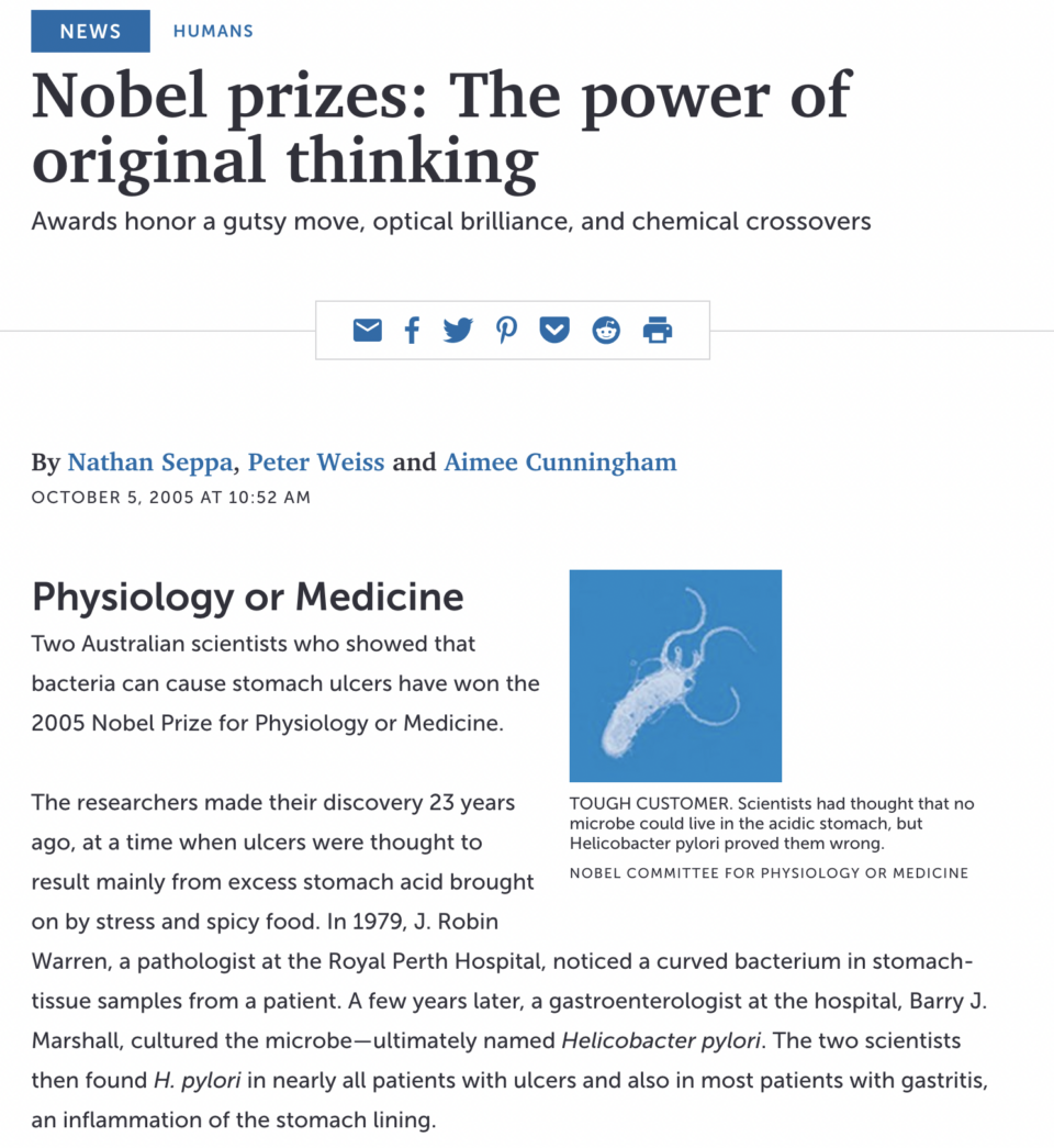 这篇科学新闻文章讨论了2005年诺贝尔奖获奖者的研究，包括霍尔对频率梳理技术的发展的贡献。